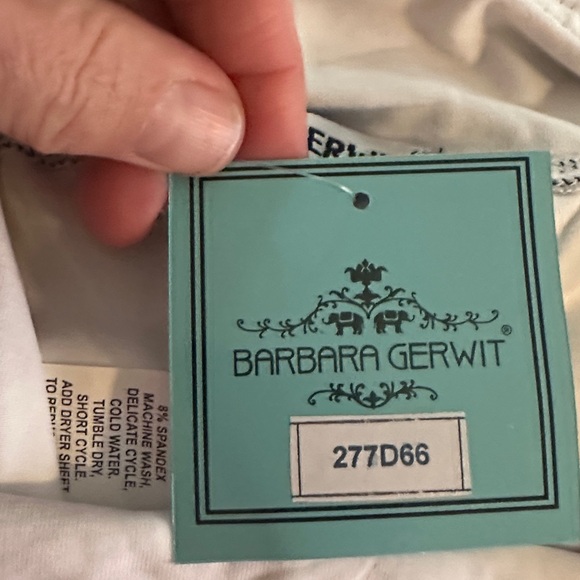 Barbara Gerwit Black and White Patterned Women's Skirt - Picture 8 of 8